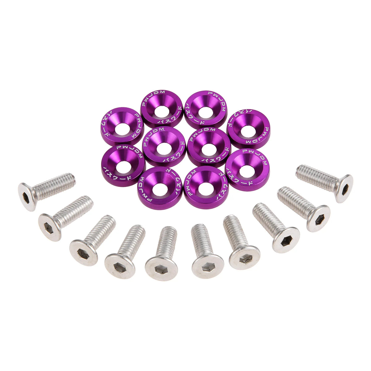 M6 Anodized Aluminum Fender Washers & Bolts - Set of 20 - image 7