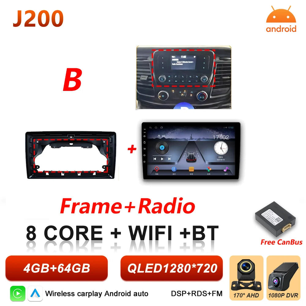 Android 16 Car Radio for Ford Transit Custom & V363 - Wireless CarPlay - image 19