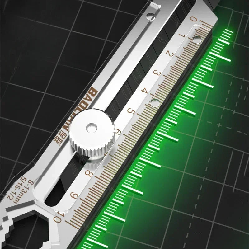 Stainless Steel Utility Knife Heavy Duty Industrial Grade Wallpaper Cutting Knife Thickened Dismantling Tool