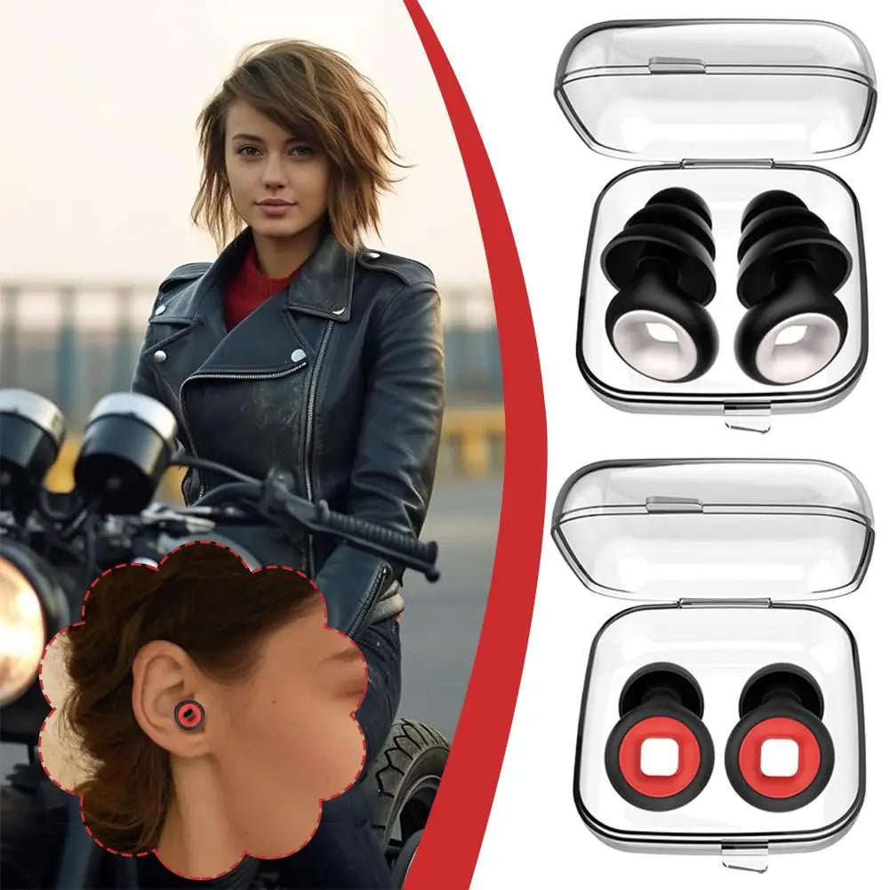 25dB Reusable Silicone Earplugs – Snoring, Concerts & Travel