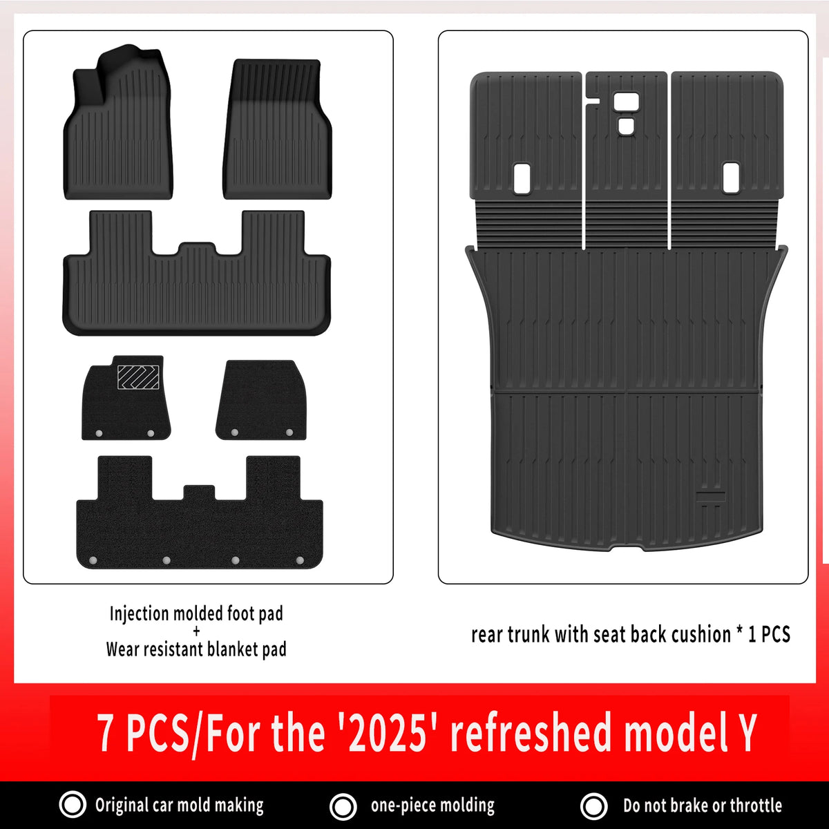 All-Weather TPE Floor Mats & Cargo Liner for Tesla Model Y 2025+ - image 23