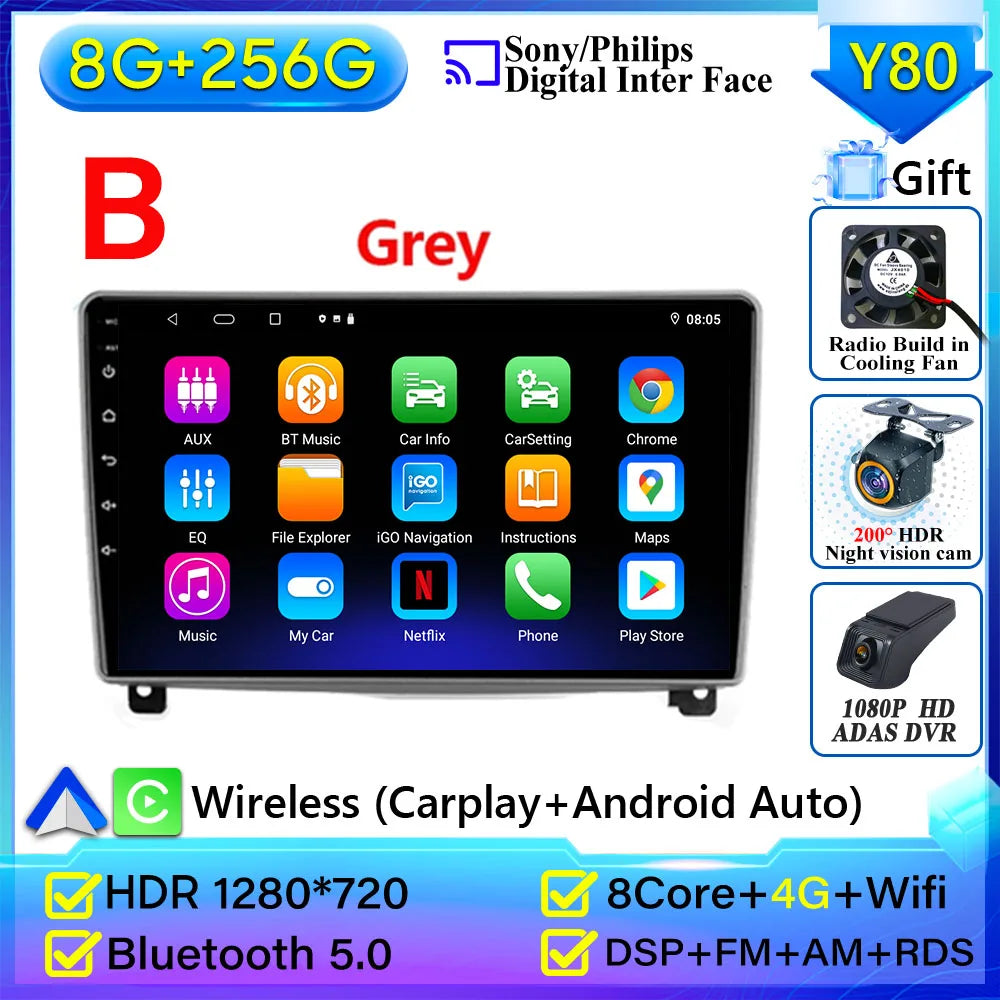 9-Inch Car Stereo for Peugeot 407 | Wireless CarPlay & Android Auto - image 9