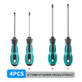 Multipurpose Handle Screwdrivers Set With Magnetic Insulated Security Repair Hand Tools Cross/Straight Type Mini Screw Driver
