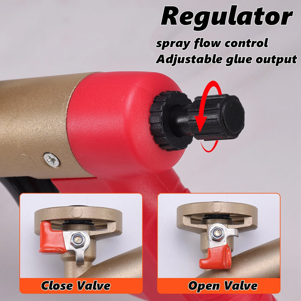 Metal body foam spray gun, polyurethane sealant applicator for renovation