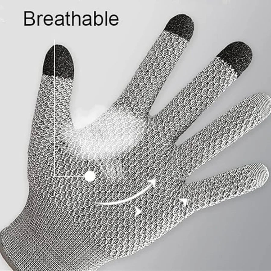 Level 5 Cut-Resistant Touchscreen Work Gloves – Food Safe