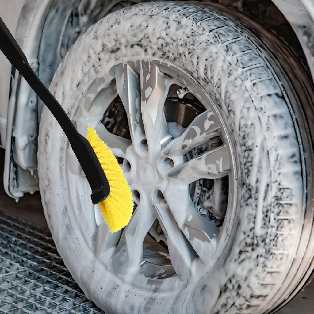 Car Wheel Tire Brush Rim Detailing Cleaning Brush Truck Wheel Wash Detail Brushes Wheel Tire Cleaning Accessories