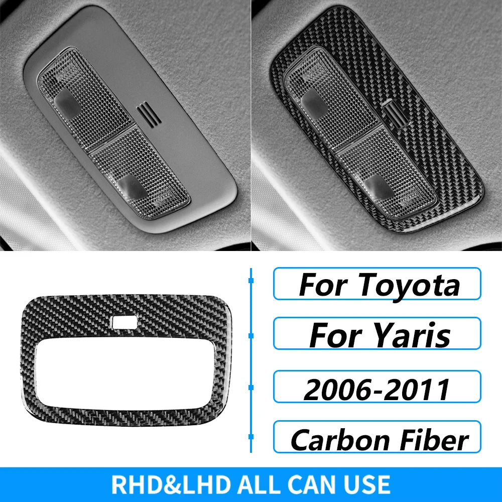 Carbon Fiber Gear Shift Panel Cover Trim for Toyota Yaris 2006-2011 - image 42