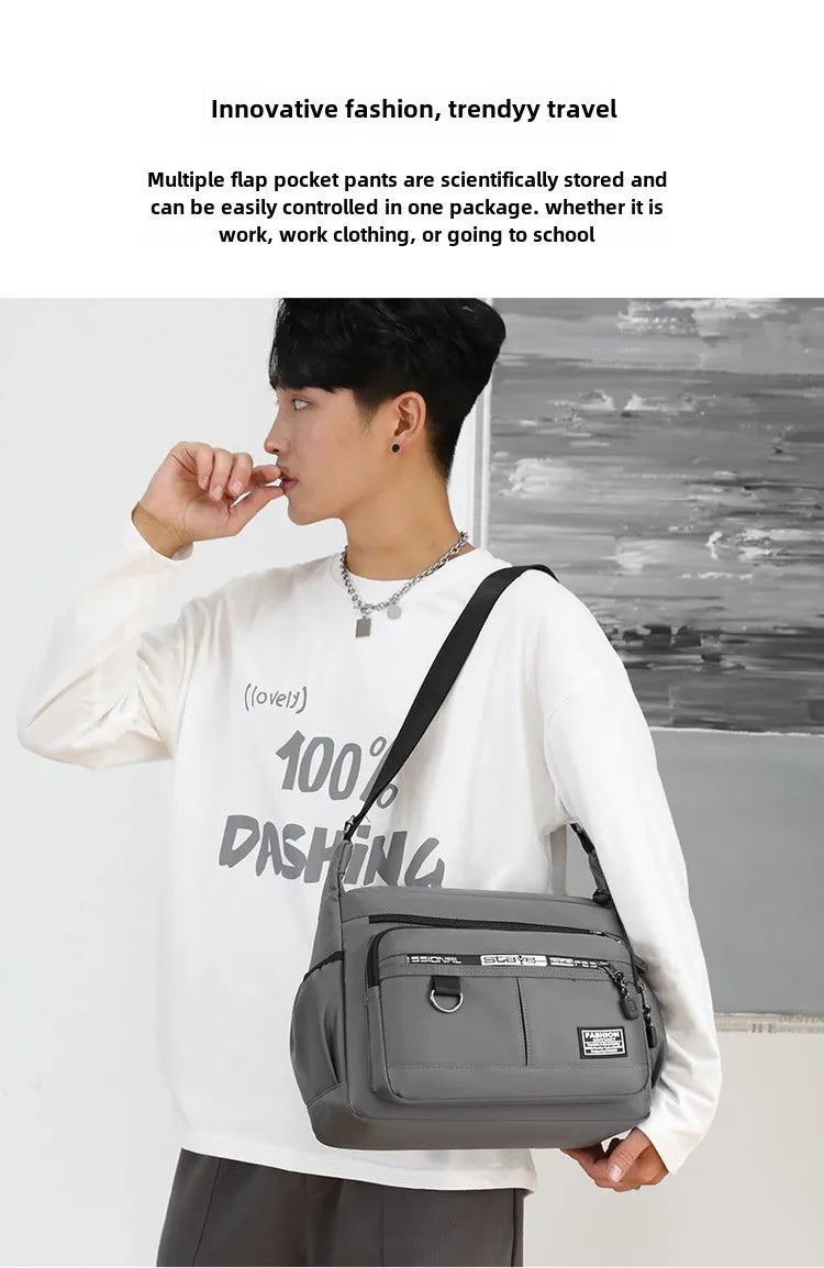 Men's Multi-Pocket Crossbody Shoulder Messenger Bag
