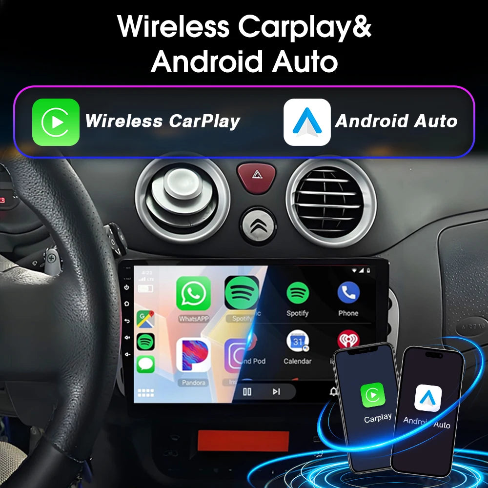 Android Car Stereo for Citroen C2 C3 2001-2010 GPS Navigation CarPlay - image 5
