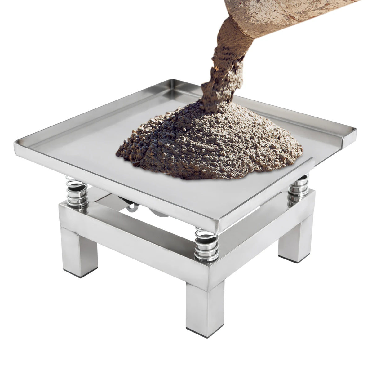 Concrete vibration table 35x35cm, 50W stainless steel vibrating platform