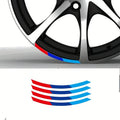 4pc Blue and Red Curved Stripe Decals for Car and Motorcycle - view 14