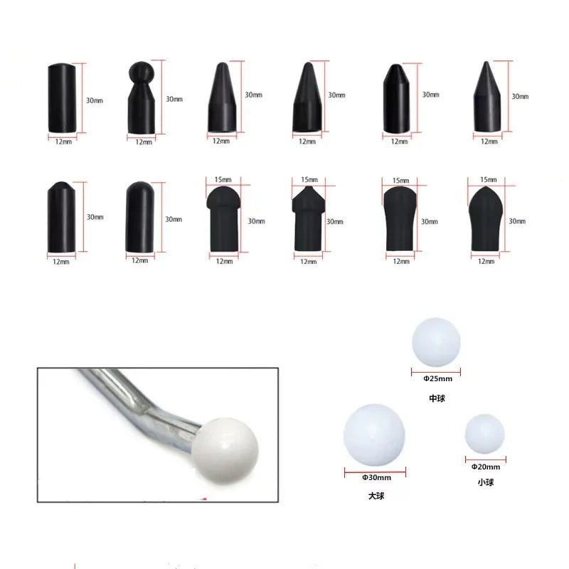 Paintless Dent Repair Puller Hook Set for Car Hail and Door Dents - view 4