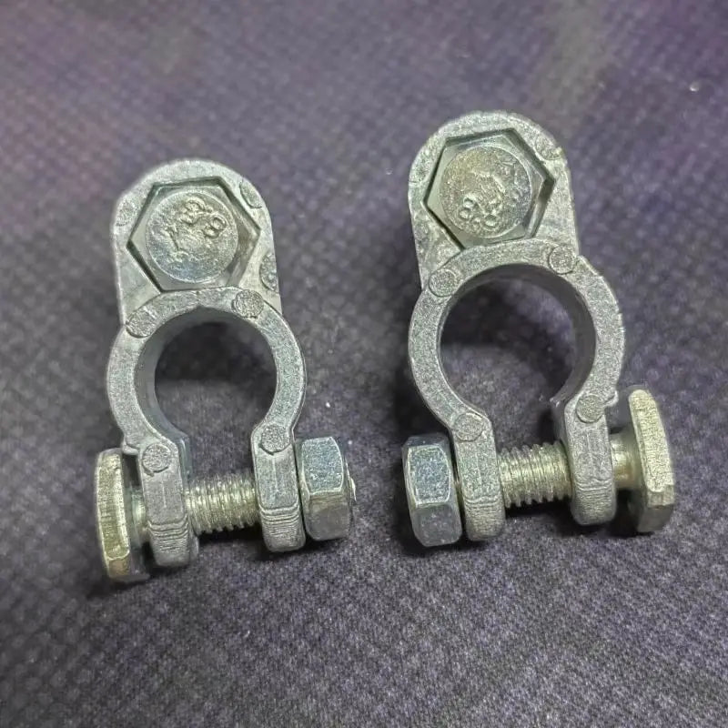 1 Pair Battery Terminal Clamp Zinc Alloy Positive & Negative Pole Auto Car Screw Connector Car Battery Terminal Clamp