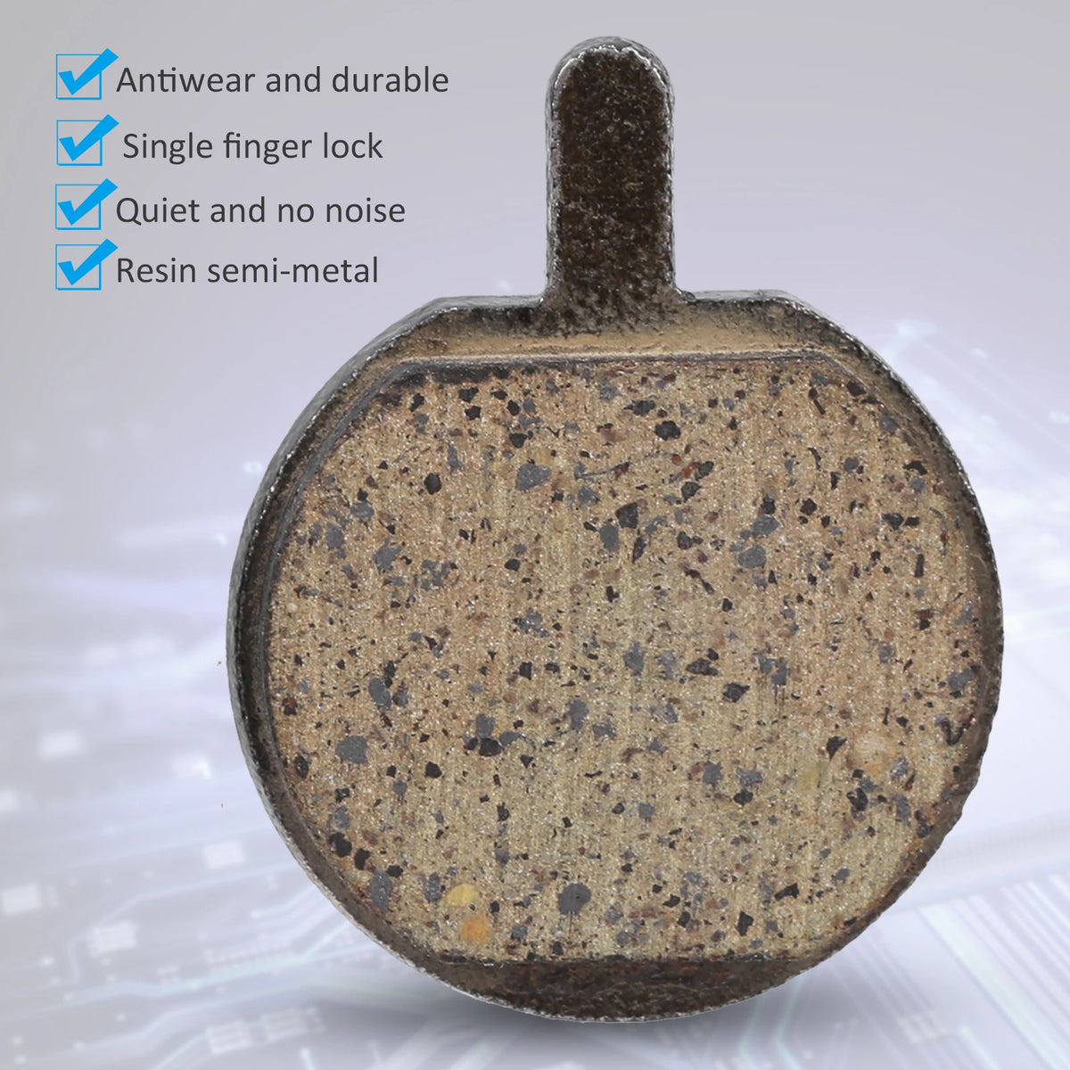 Cycling Parts 5Pairs Disc Brake Pads Replacement Semi‑Metallic Resin Parts for Bicycle Mountain Bike Semi‑Metallic Brake Pad