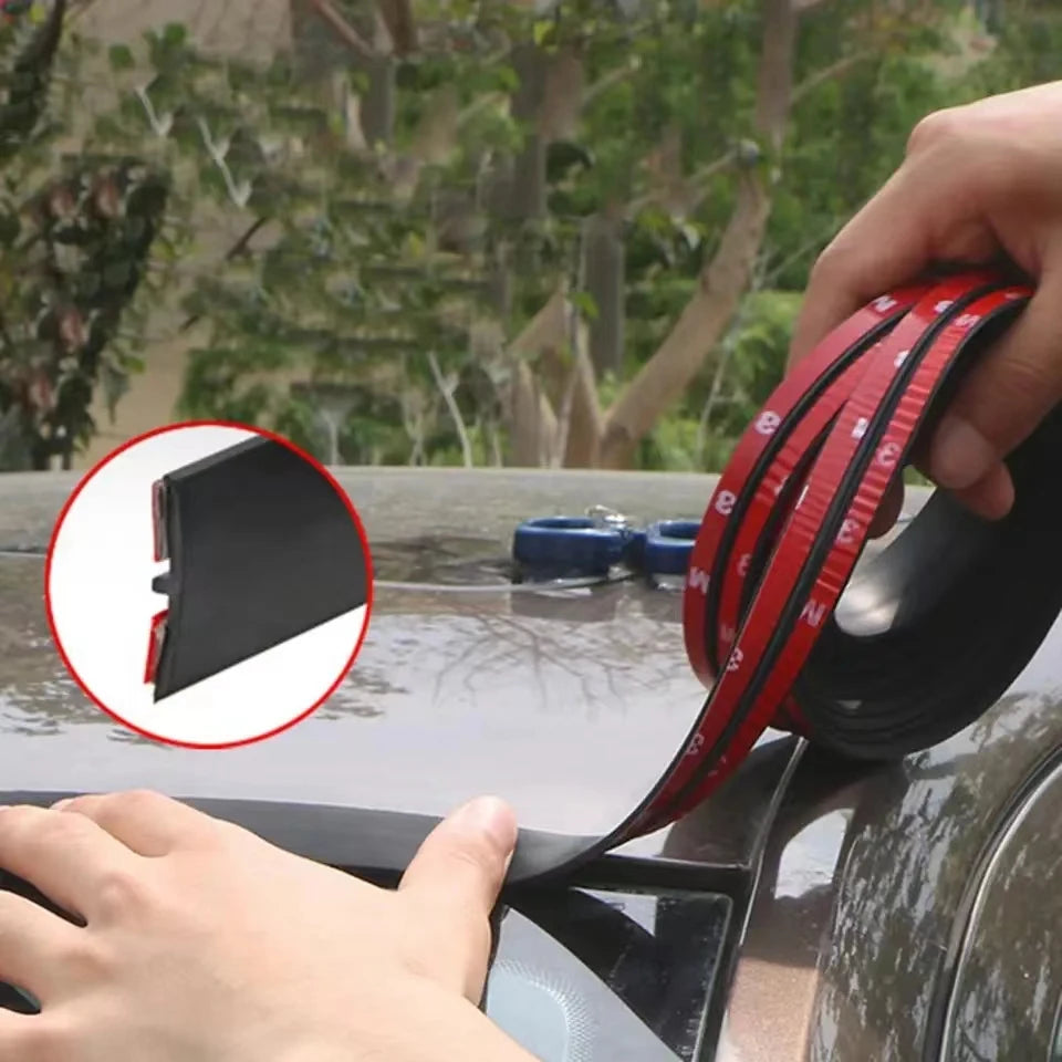 T-Shape Rubber Seal Strip for Car Windshield and Doors, 2 m