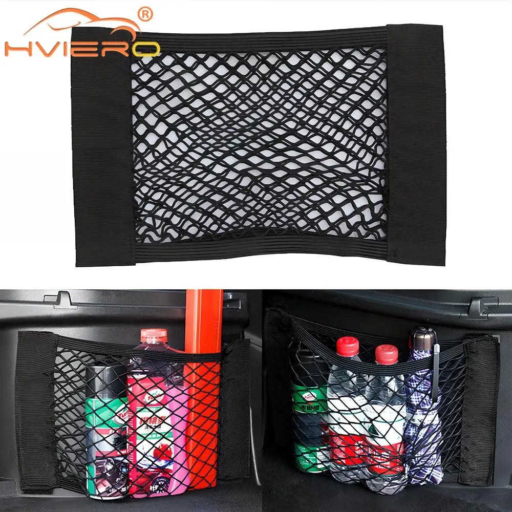 Elastic Mesh Trunk and Seat Back Storage Net, 4 Sizes
