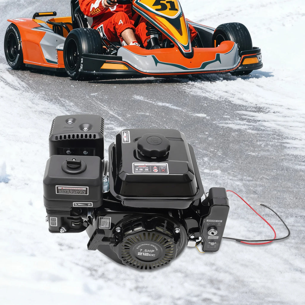 7.5HP 210cc 4-Stroke Gas Engine with Electric Start for Go Karts