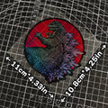 Japanese Wave Art Reflective Glitter Motorcycle Sticker