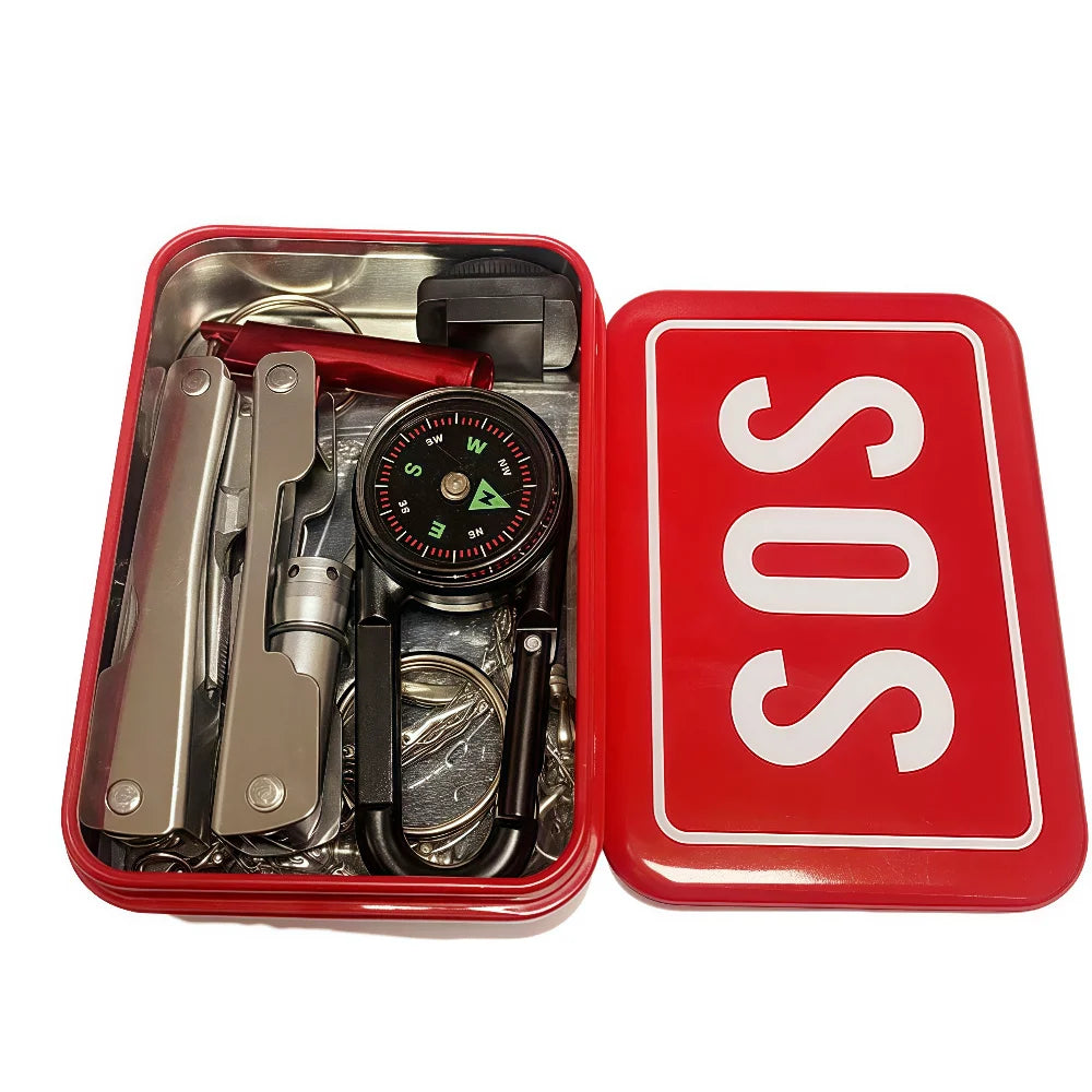 Mini Tactical First Aid Kit – Iron Box for Car, Home & Camping