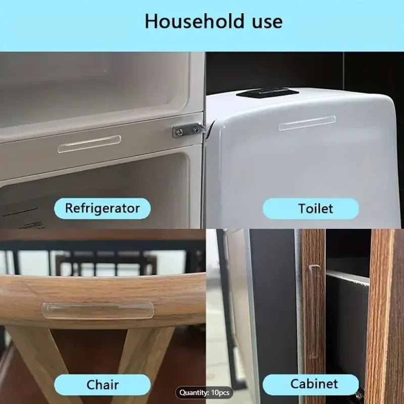 Clear Self-Adhesive Silicone Bumper Pads for Cabinets and Furniture - view 3
