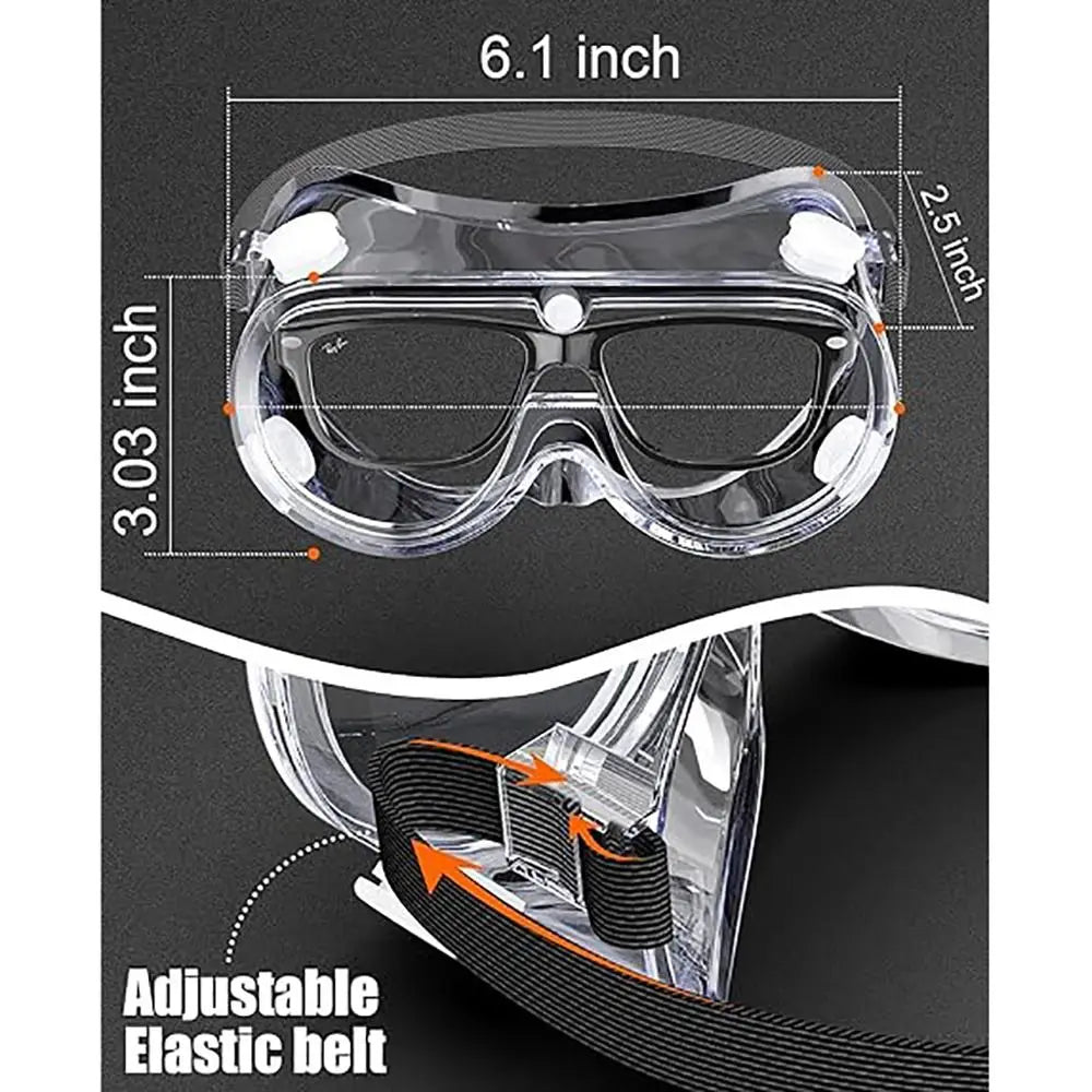 Anti-Fog Safety Goggles – Fit Over Eyeglasses