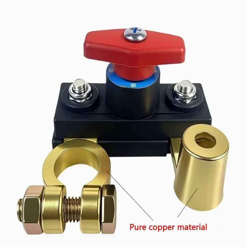 Car Battery Disconnect Cut-Off Switch, Anti-Drain Isolator, 12V/24V