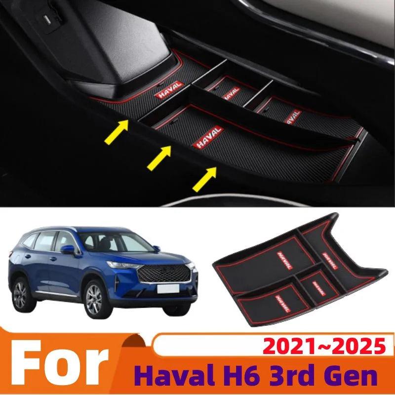 Center Console Armrest Hidden Storage Box for Haval H6 3rd Gen (2021-2025)