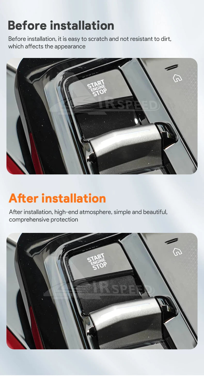 Suede Gear Shift Panel Sticker for BMW X3 G45, 5 Series G60, 7 Series G70
