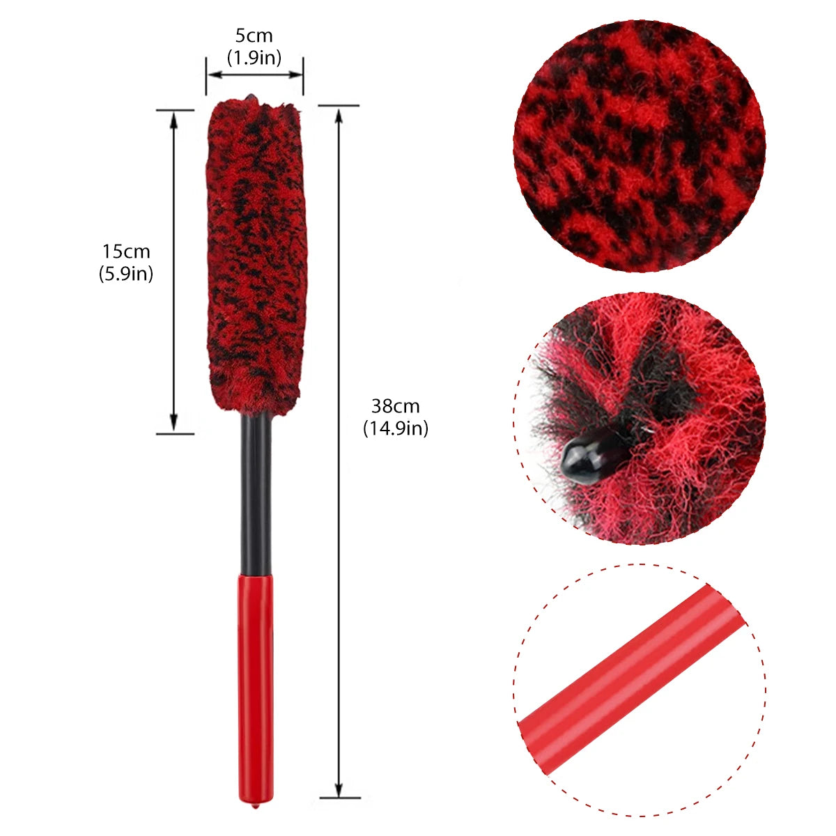 Nylon Wheel Cleaning Brush for Car Rims and Tires