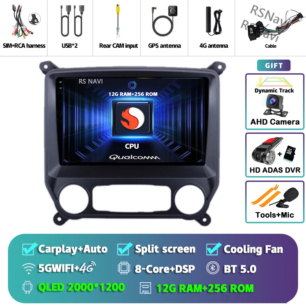 Wireless CarPlay & Android Auto Receiver for Chevy Silverado 2013-2019 - image 35