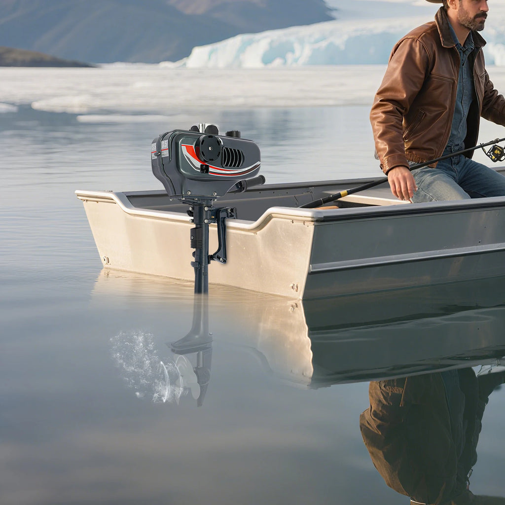 3.5HP 2-Stroke Gasoline Outboard Motor, Short Shaft