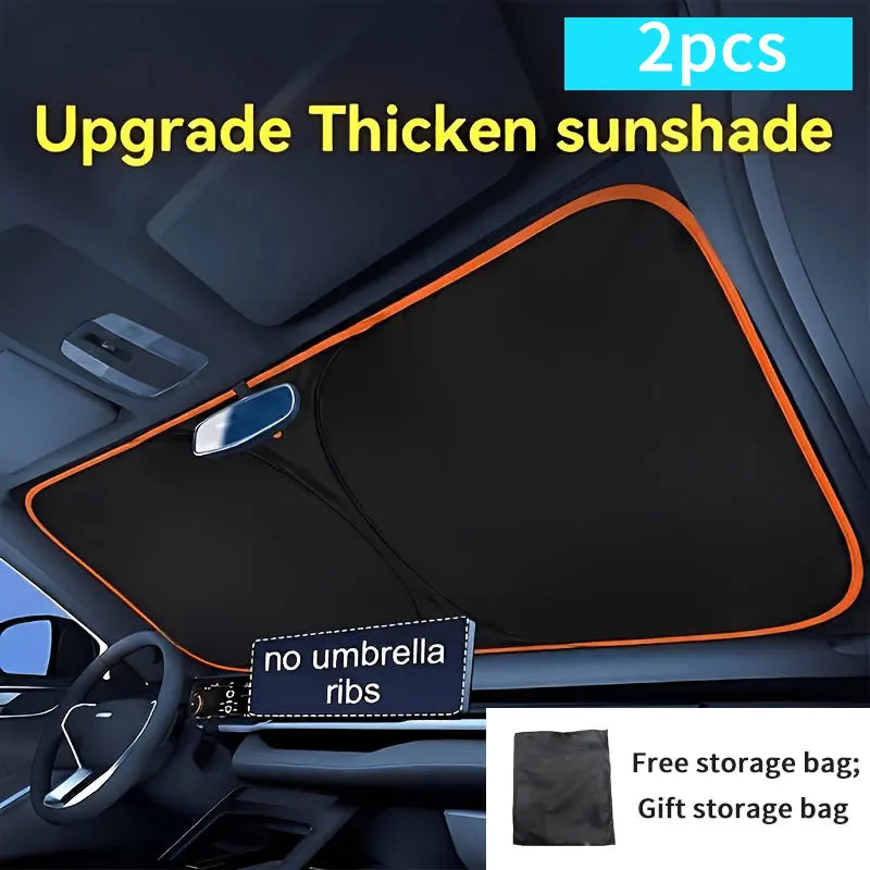 Car Front Windshield Shade to Protect Interior and Block Sun for Cars and SUVs