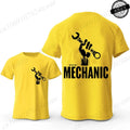 Mechanic Graphic T Shirt Retro Car Repair Garage Worker Print T-Shirts Short Sleeve Casual Streetwear Fashion Tops Tee Gift