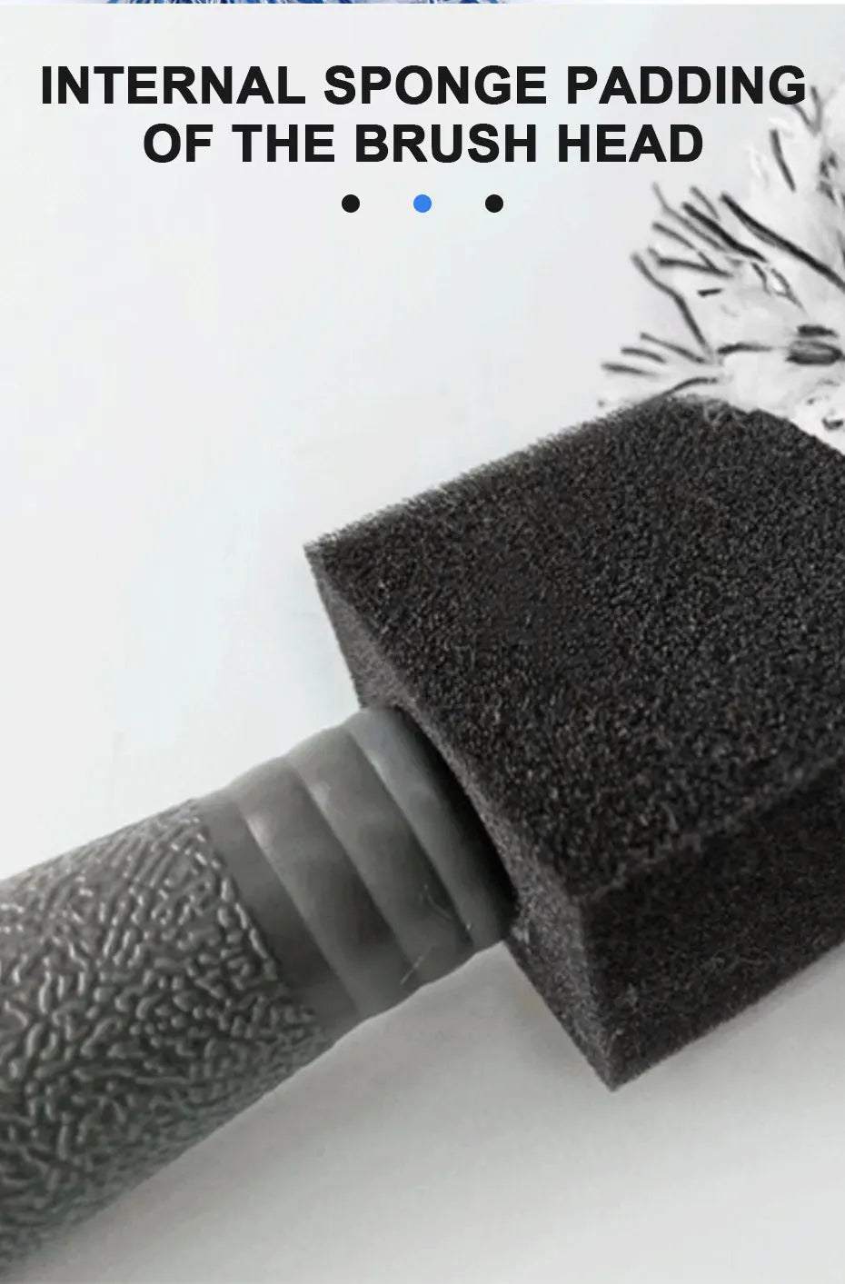 Plush Wheel and Rim Cleaning Brush for Car Detailing