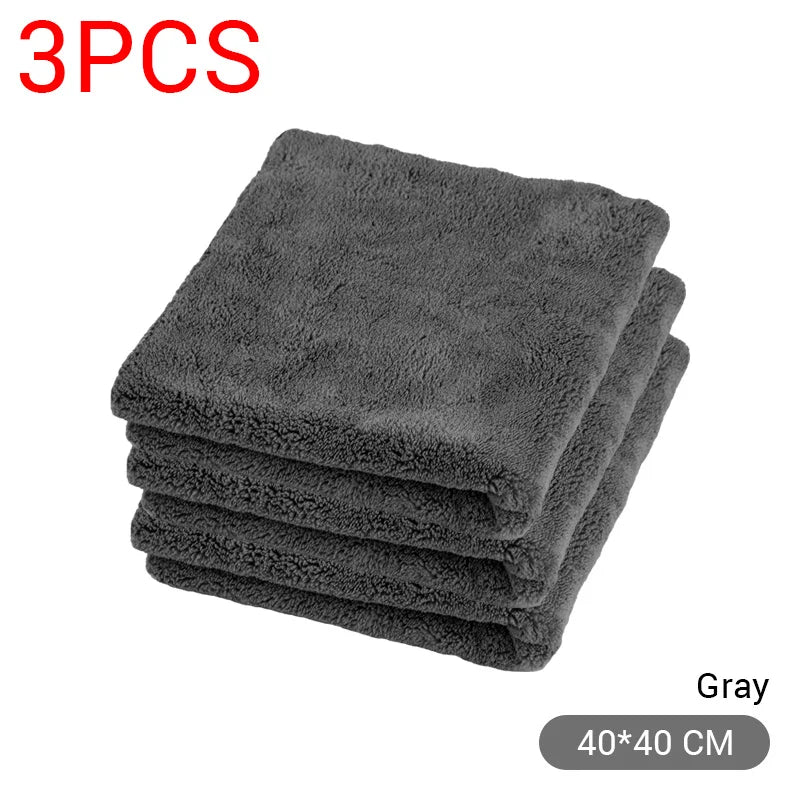 Microfiber Cleaning Towels, 1–9 Pack – 40x40cm Car & Home