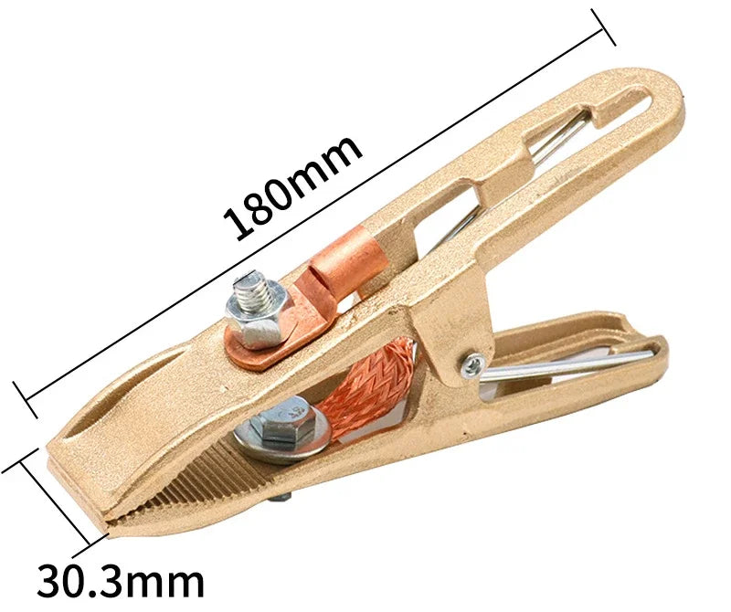 Welding Clamp 500A Ground Clamp Heavy Duty Earth Clamp for Welding/Cutting/Electrical Transaction Cable Holder Full Copper Body
