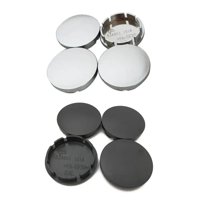 56mm Car Wheel Center Caps Set for Audi Skoda Lada - ABS Plating - image 2