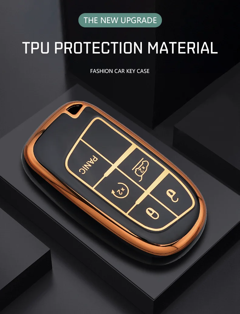 TPU Remote Key Case Cover for Jeep Dodge Ram Fiat Vehicles - image 8