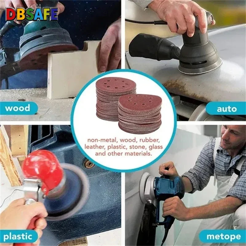 5-Inch Hook and Loop Sanding Discs 40-800 Grit Sandpaper for Random Orbital Sander