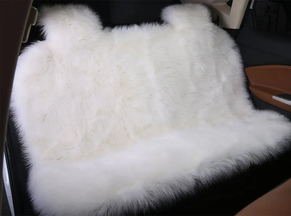 Faux Fur Plush Car Seat Cover, Universal Fit