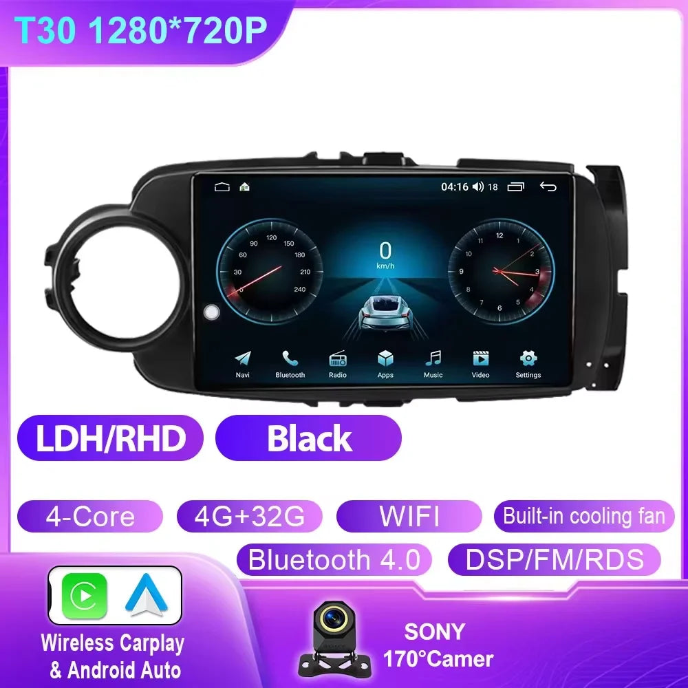 Toyota Yaris 2012-2017 Android Car GPS Radio Bluetooth - image 8