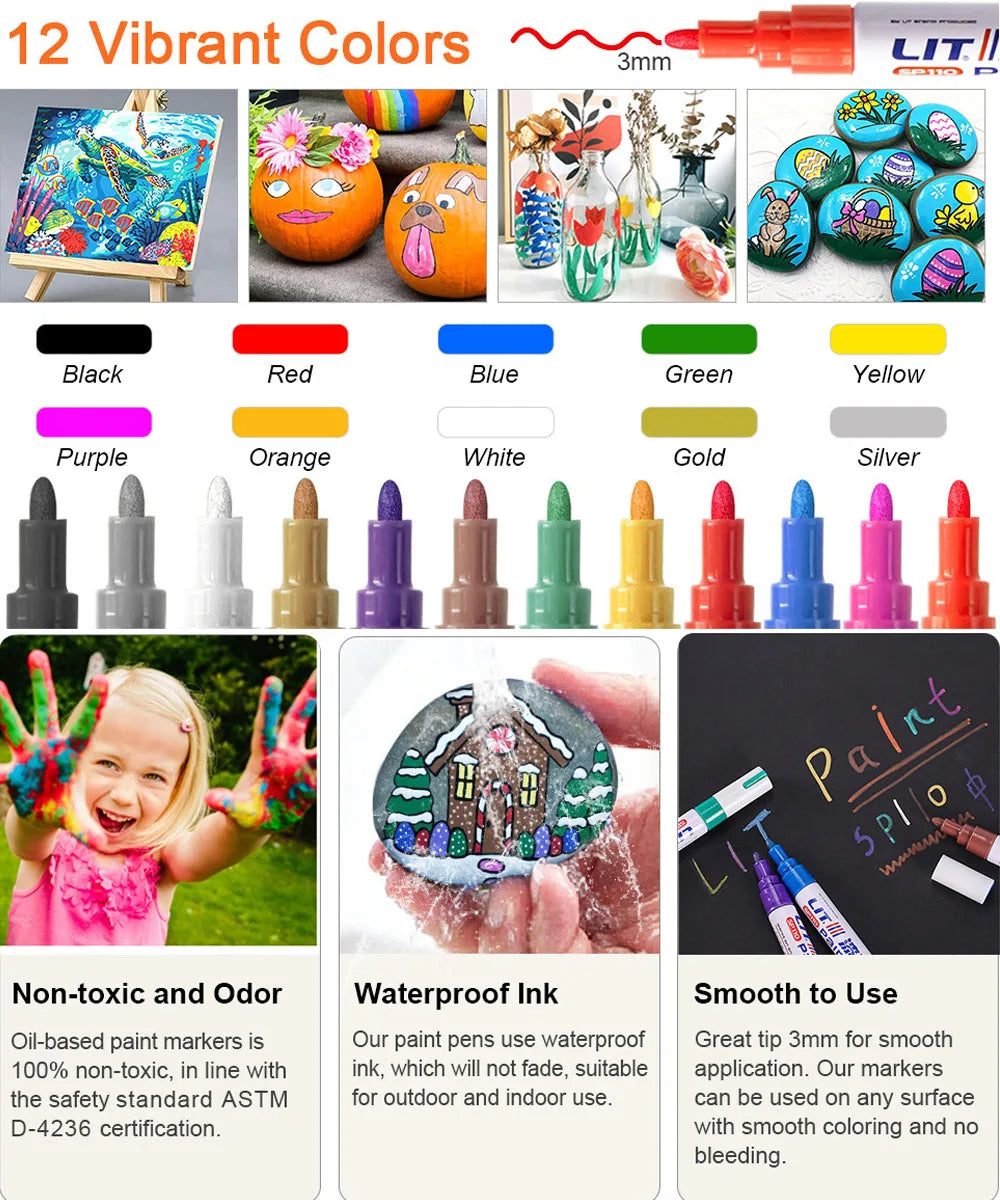 Auto Touch-Up Paint Pen, Scratch Fill Marker
