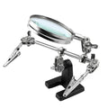 Helping Hands Magnifier Stand with Dual Alligator Clips, Adjustable 5X