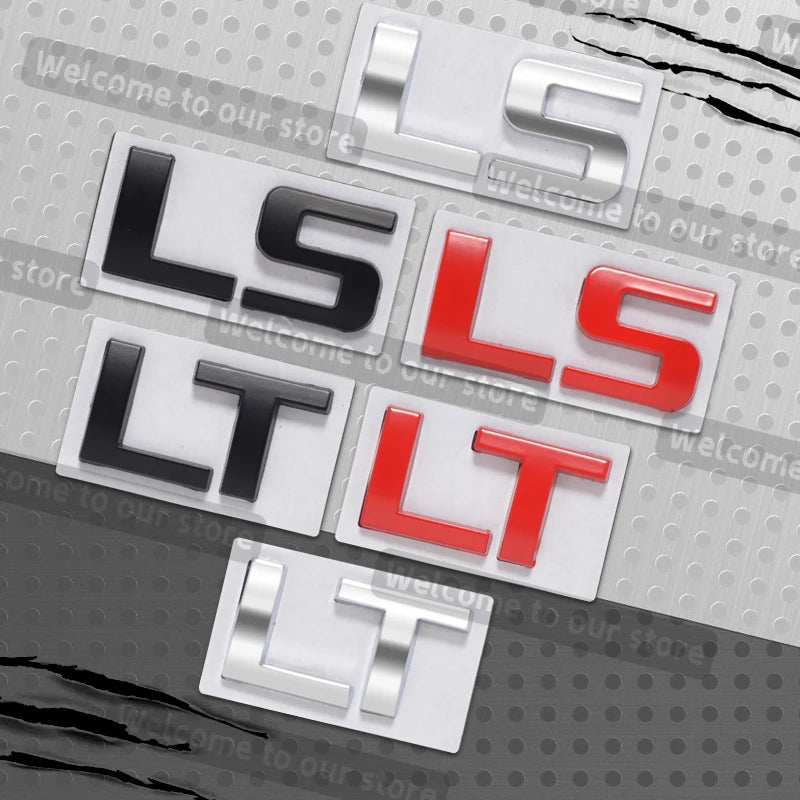 Chevrolet LS/LT 3D Metal Emblem Badge for Car Trunk