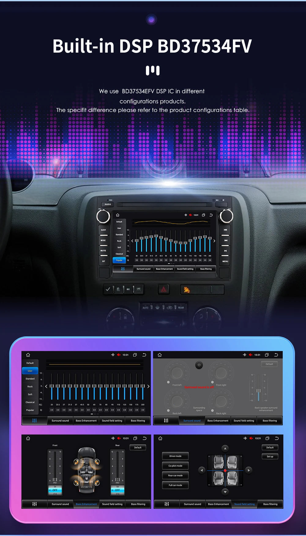7-Inch Android 13 Touchscreen Car Stereo for Chevy Silverado GMC Sierra - image 16