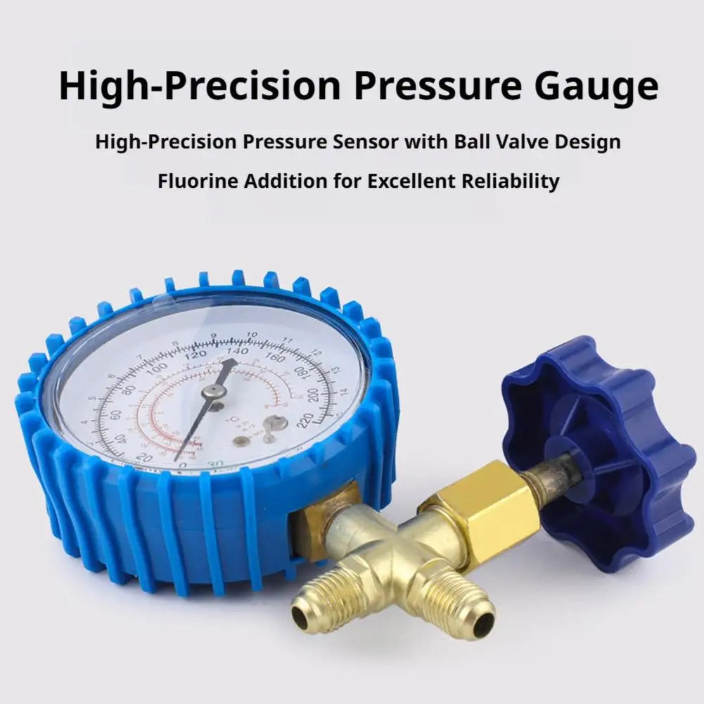 Air Condition Gauge For R22 And R134 Refrigerants High And Low Manifold Gauge High-precision Pressure Gauge