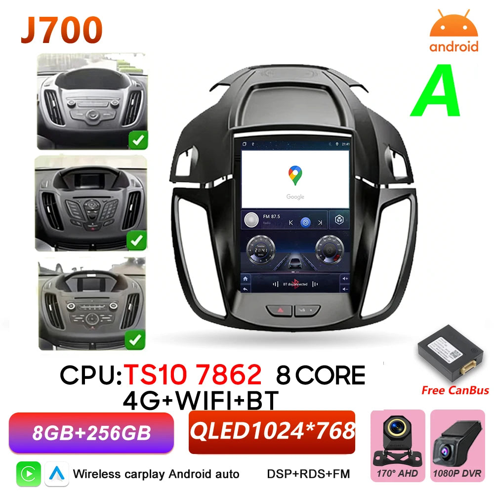 Ford C-MAX & Kuga 2 9.7 Inch Car Radio Wireless CarPlay & Android Auto - image 13