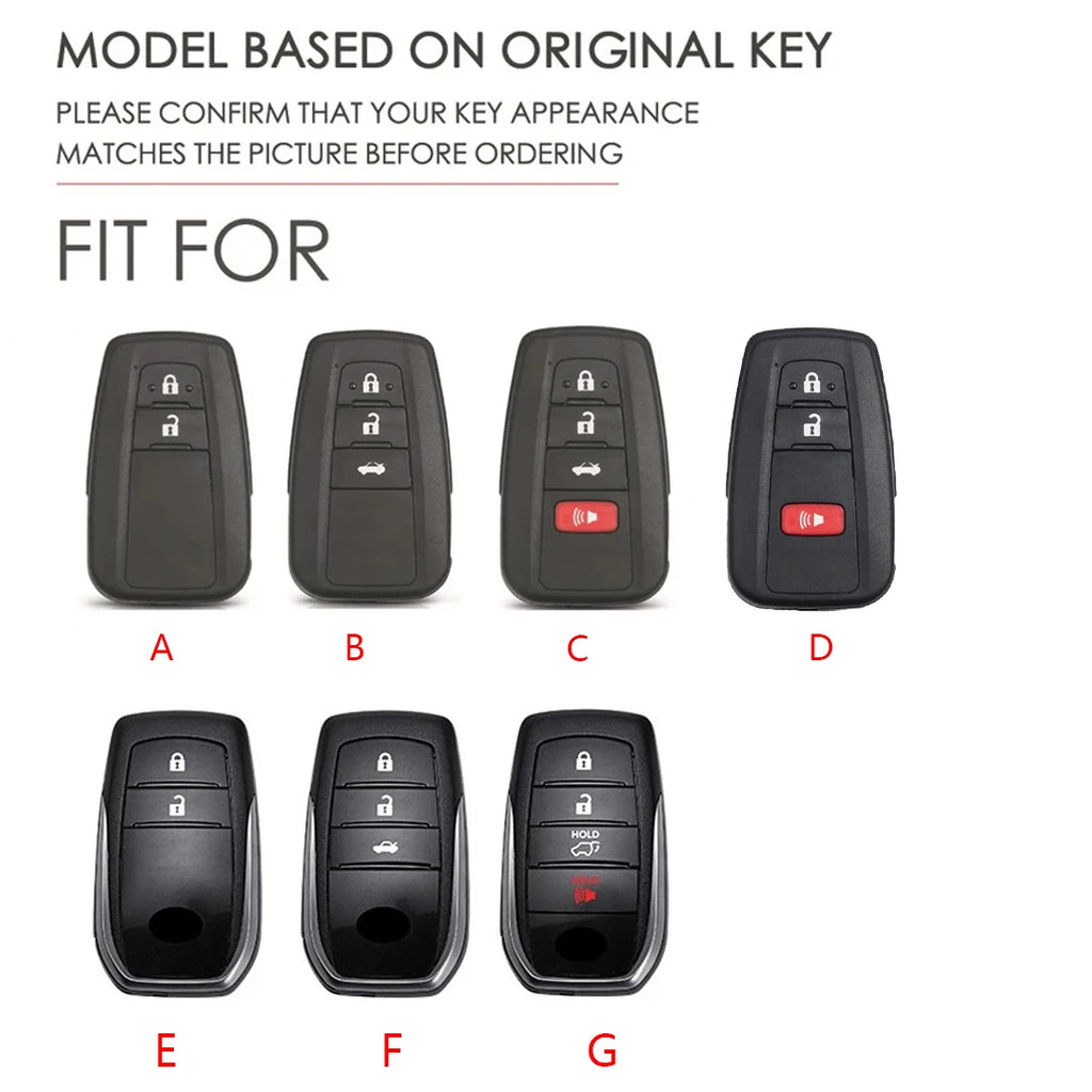 Genuine Leather Key Fob Case for Toyota Camry RAV4 CHR - image 2