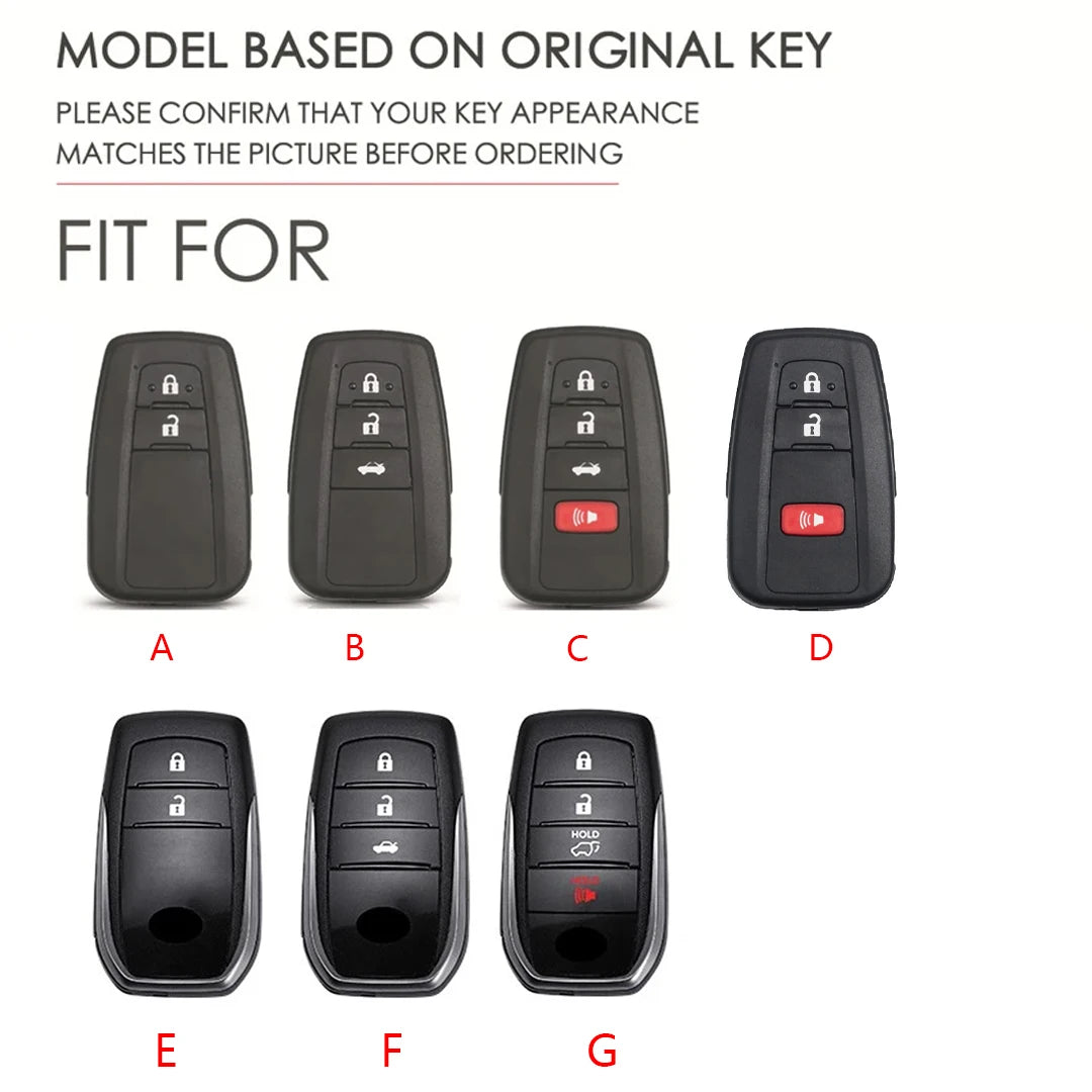 Genuine Leather Key Fob Case for Toyota Camry RAV4 CHR - image 2