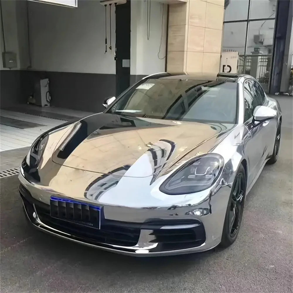 Chrome Vinyl Wrap Film for Cars – Removable Adhesive DIY - image 3